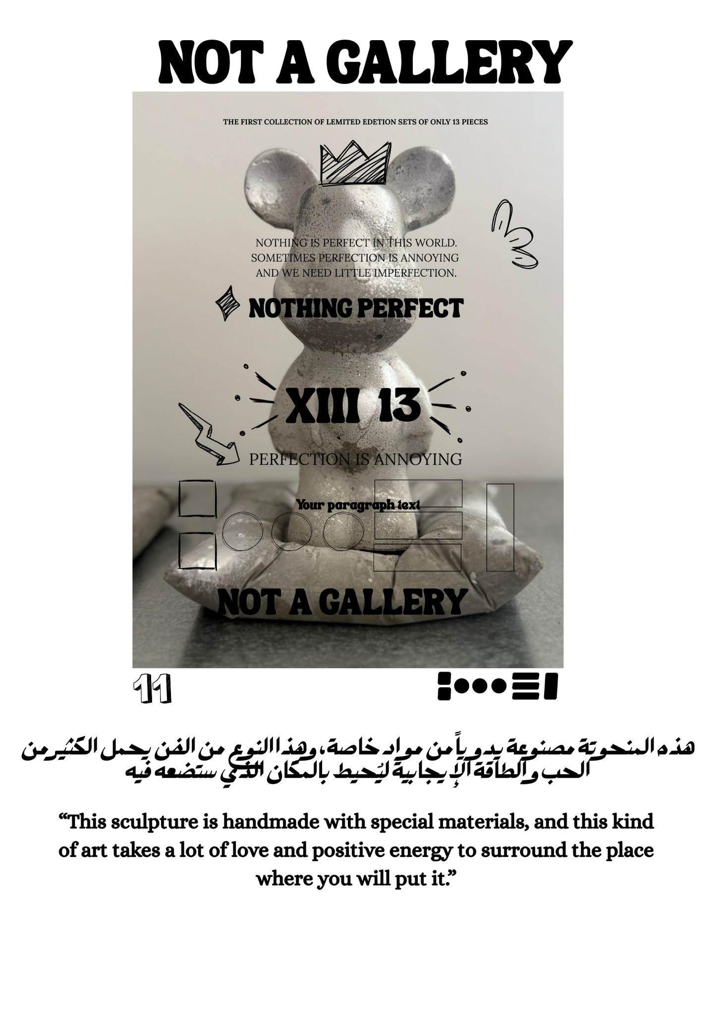 NOTHING PERFECT BEAR 13 XIII