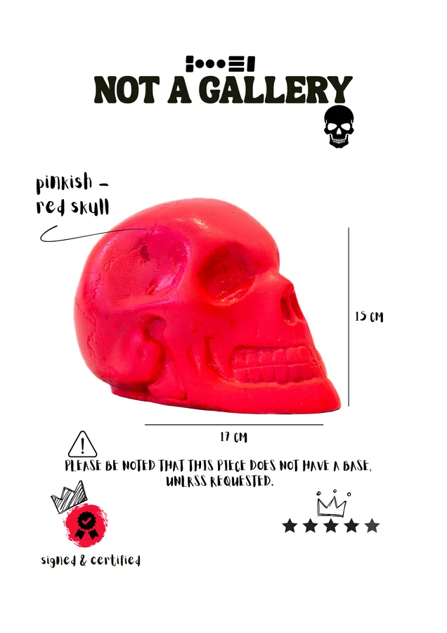 Pinkish-Red Skull — view 3